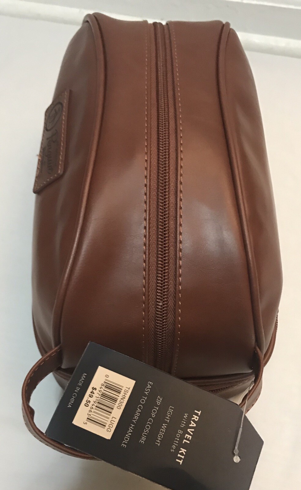 Original Penguin Travel Kit with Bottles Brown Zip Top MSRP 49.50 eBay