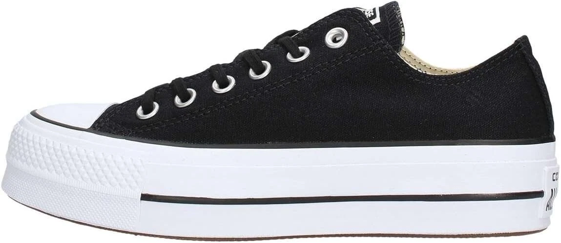 Converse Donna Chuck Taylor All Star Lift Ox Nero Bianco 560250C US 5 EU 35