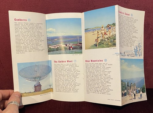 3 VINTAGE 1960s-70s NEW SOUTH WALES TOURIST MAPS BROCHURES MANLY BEACHES EXC!!! - Foto 21 di 24