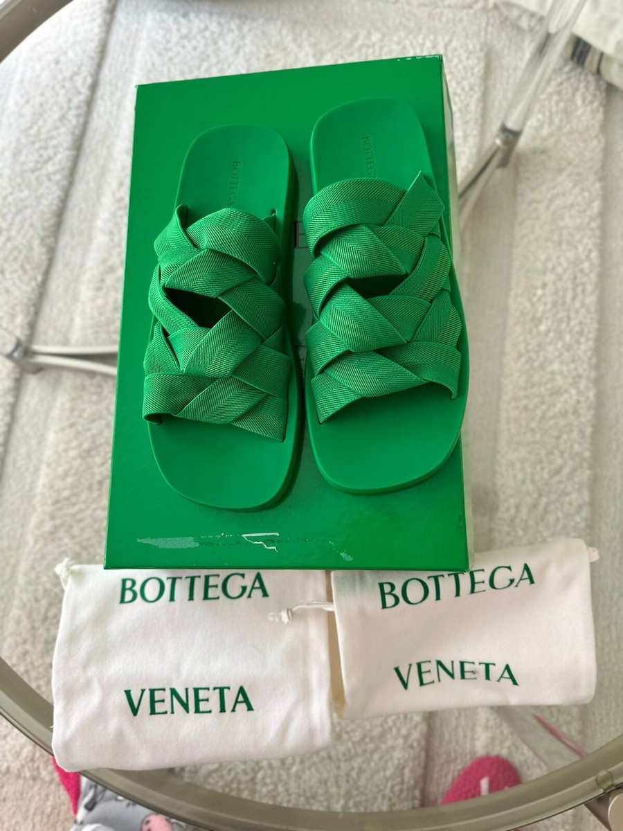BOTTEGA VENETA 651402 Men's Slide Sandals Intrecciato Starfish