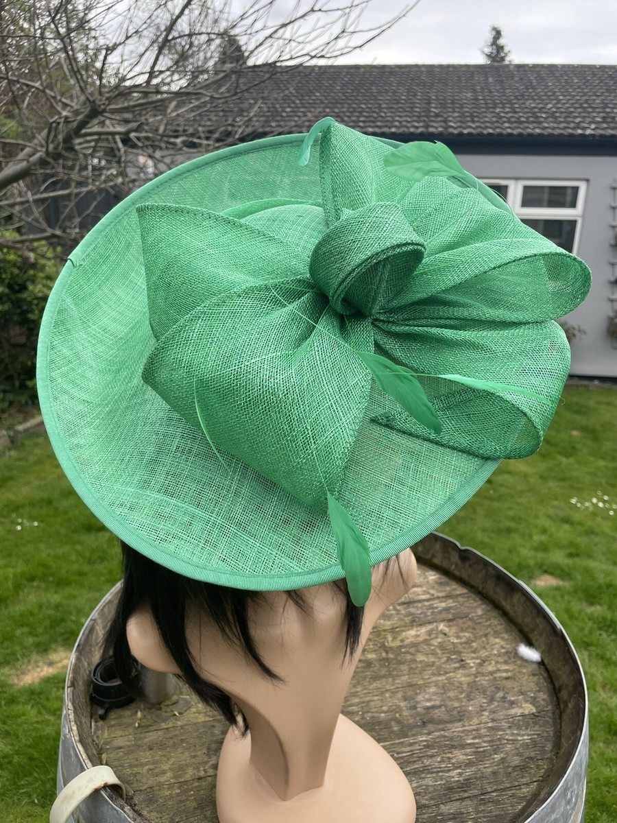 SNOXELL GWYTHER HAT3 FERN EMERALD GREEN WEDDING HATINATOR HAT