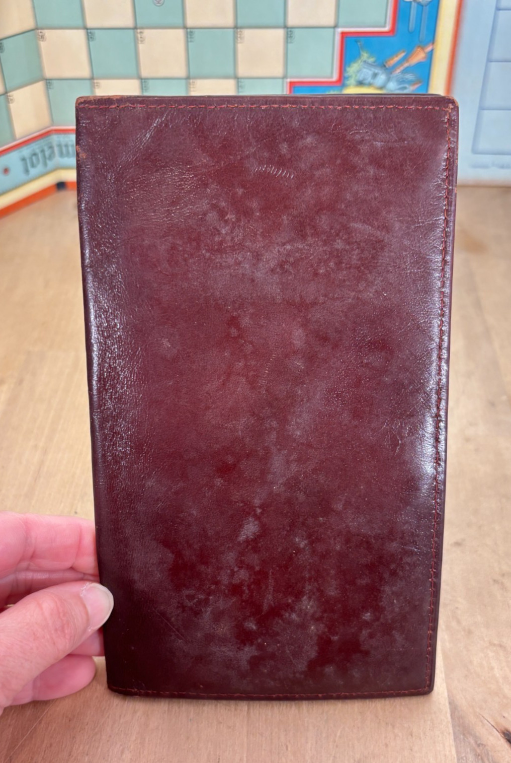 Grandpa's Vintage Lord Buxton BiFold Wallet Top Grain Brown Cowhide Leather 4"x7