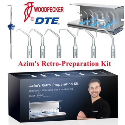 Woodpecker DTE Dr. Azim's Retro-Preparation Endo Tips Kit for Ultrasonic Scaler