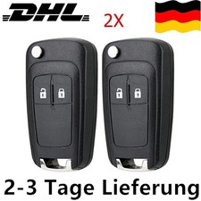 2X Auto Ersatz Klappschlüssel Gehäuse für Opel Astra J Corsa E Meriva B Insignia
