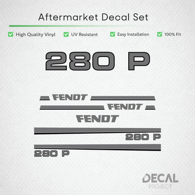 Fendt 280 P Decal Kit - Flagship Classic Plantation Series Premium Restoration