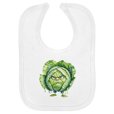 Baby-Lätzchen 'Grumpy Cabbage' aus weicher Baumwolle (BI00073928)