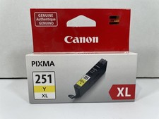 Canon CLI-251XL Inkjet Ink Cartridge Genuine OEM Yellow