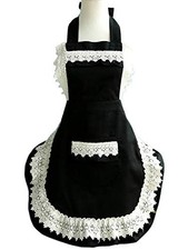 Lovely Home Work Adjustable Apron Shop Cake Kitchen Cooking Aprons for Black