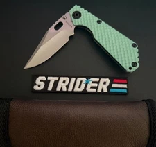 Mick Strider SnG DGG Bowie Tactiblue G10 Antique Ti Magnacut Knife Gift Set