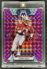 2023 Panini Mosaic Jerry Rice Purple Mosaic Prizm #/49 49ers