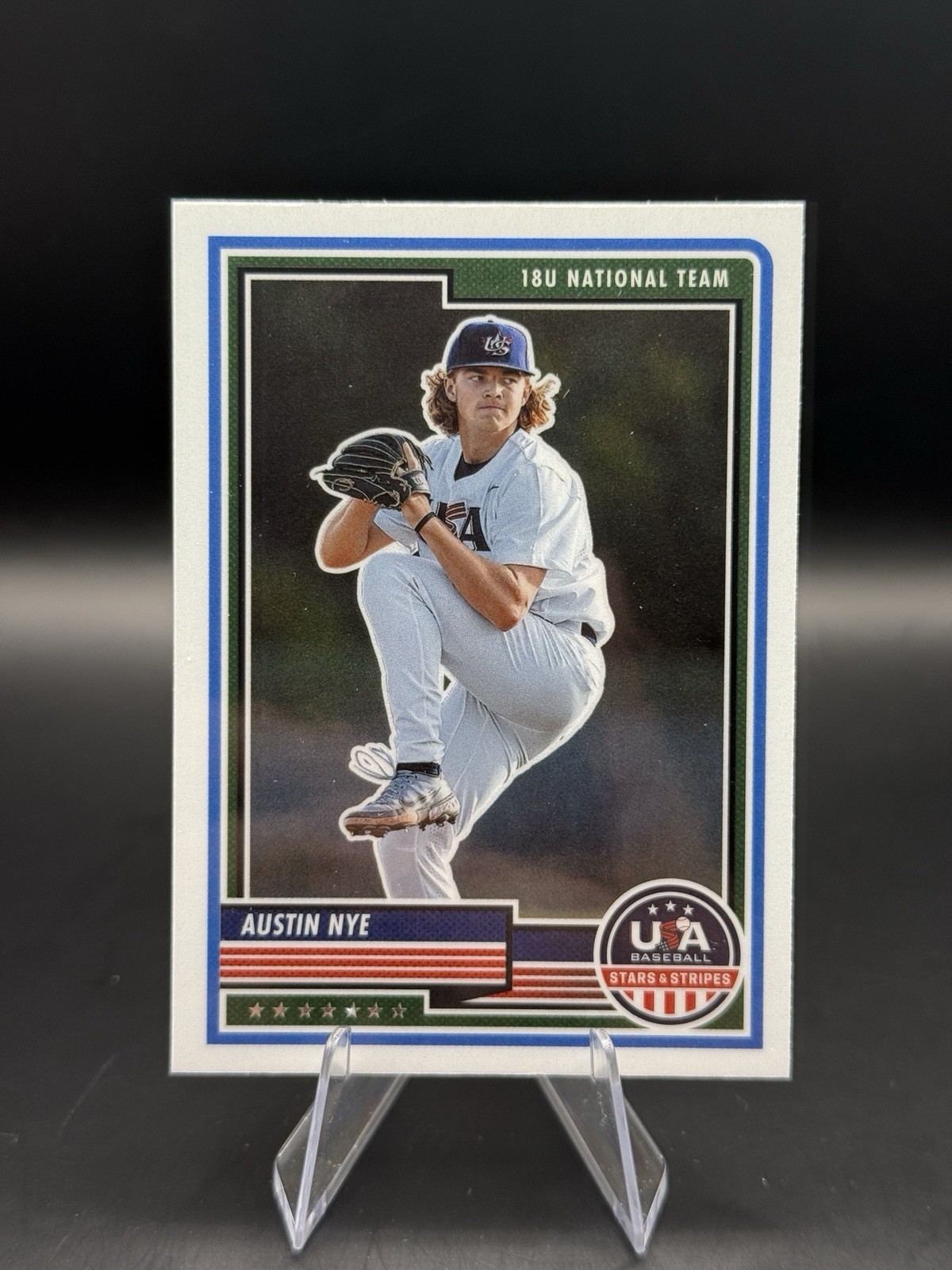 AUSTIN NYE 2023 PANINI USA BASEBALL STARS& STRIPES 18U NATIONAL TEAM #13 Card