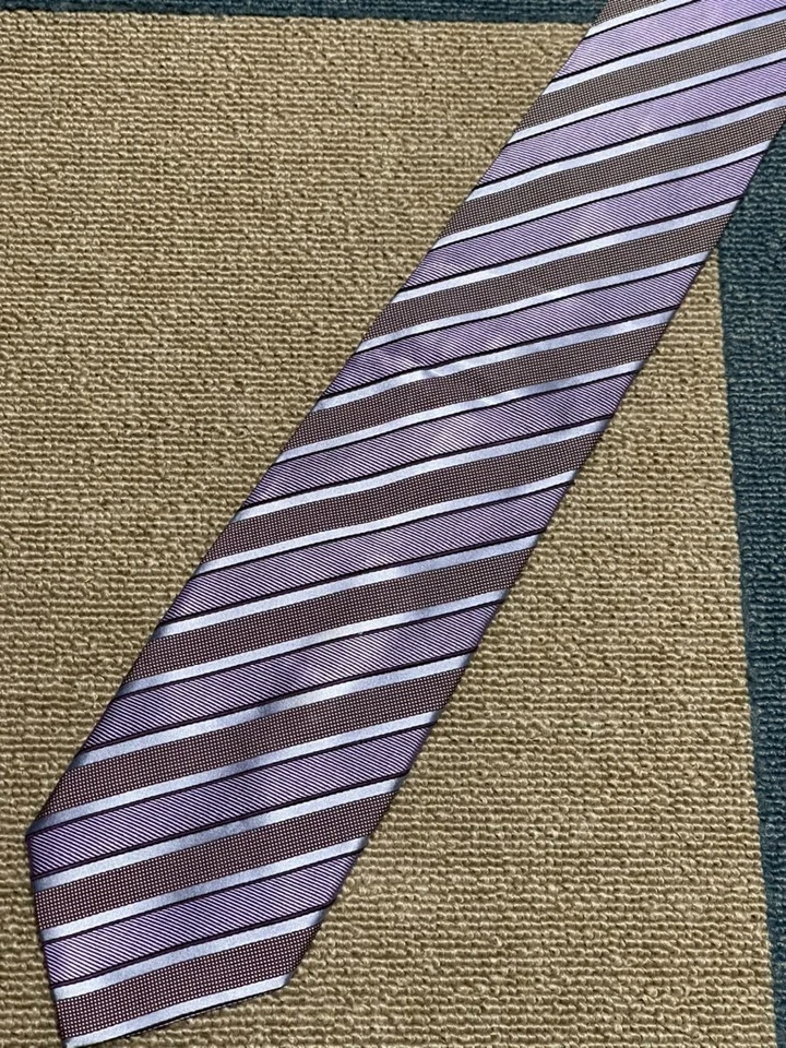 Corbata corbata usada MOSCHINO para hombre unisex TODA SEDA 100 multicolor preciosa #116 Foto 2 de 4