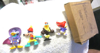 2'',4 lot,DARKWING DUCK Figurine 1992 Kellogg's Disney PVC Figures ducktales VTG