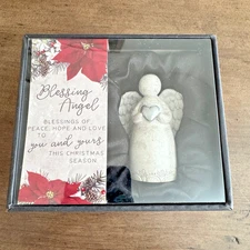 NWT Blessing Angel Christmas Packaged Gift Angel Holding Heart Religious