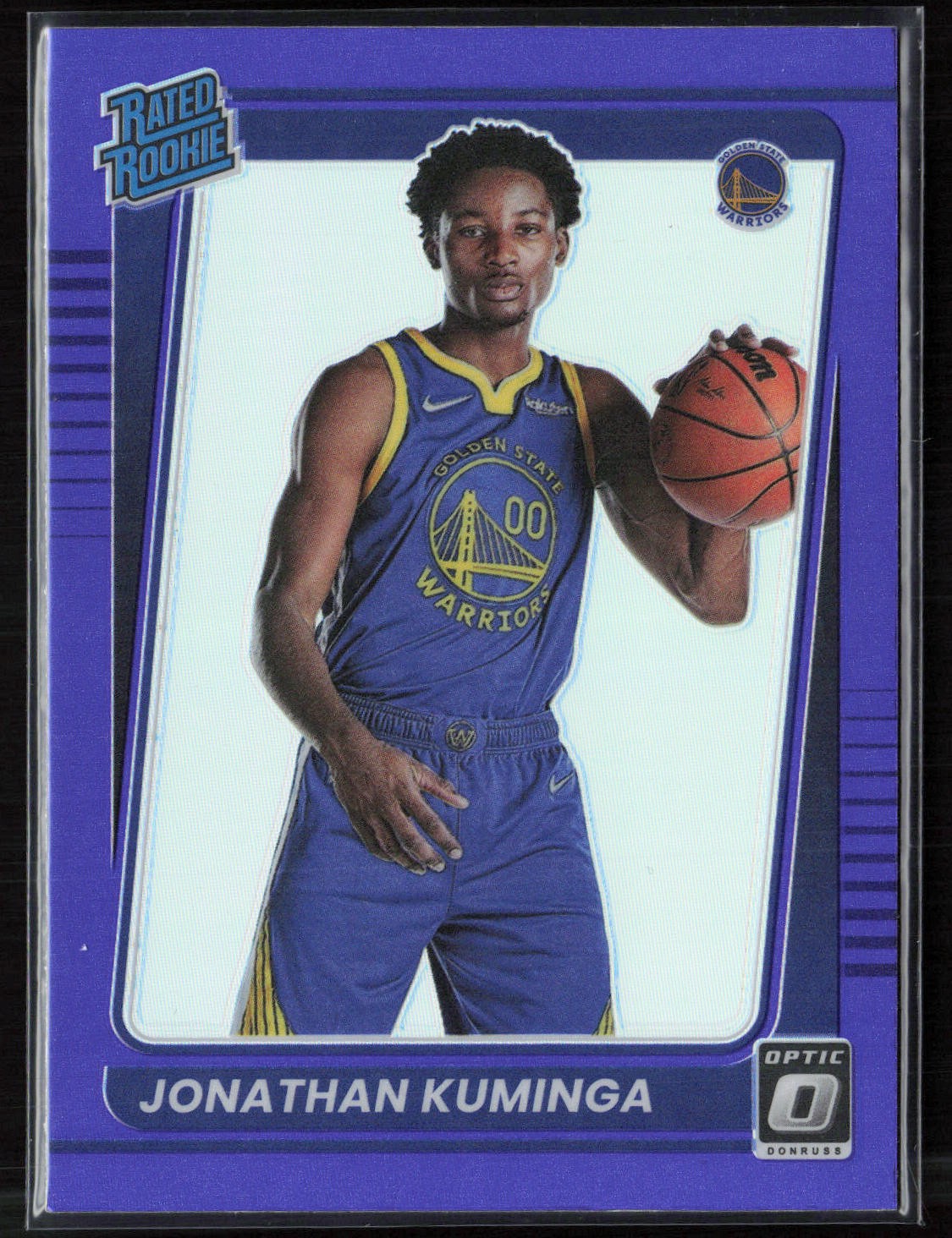 Jonathan Kuminga 2021-22 Donruss Optic #190 Purple RC Golden State Warriors