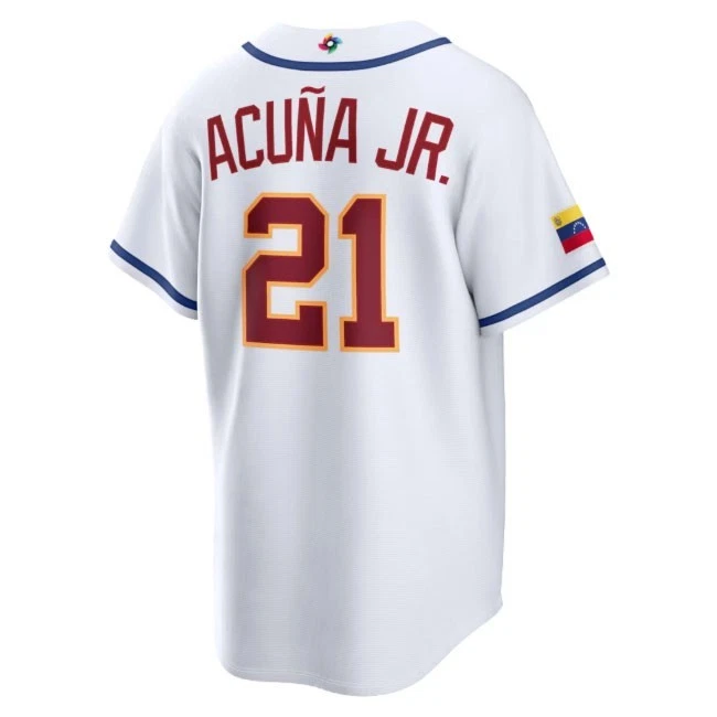 Venezuela Man's Baseball White 2026 World Baseball Classic Home Stadium Jersey