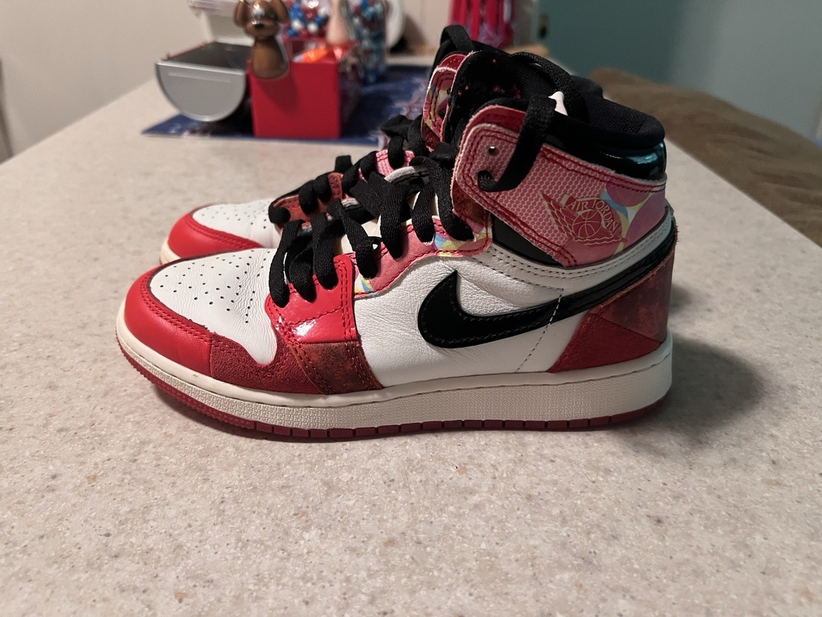 Size 4Y Jordan Retro High OG GS Spider-Man Across The Verse