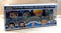 4Er Pack Funko Pop Demon Slayer - Tanjiro Nezuko Inosuke Zenitsu