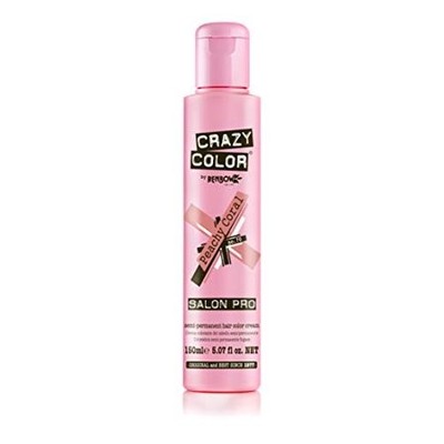 Salon Crazy Color Semi Permanent Hair Dye Color 5.07 Oz 70 Peachy Coral