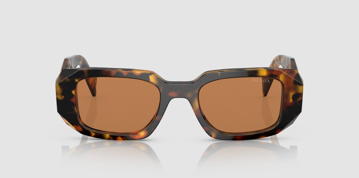 Gorgeous Prada Honey Tortoise Sunglasses with case PRADA PR 17WSF VAU2Z1 Honey Tortoise Dark Brown 51 mm  main image 2