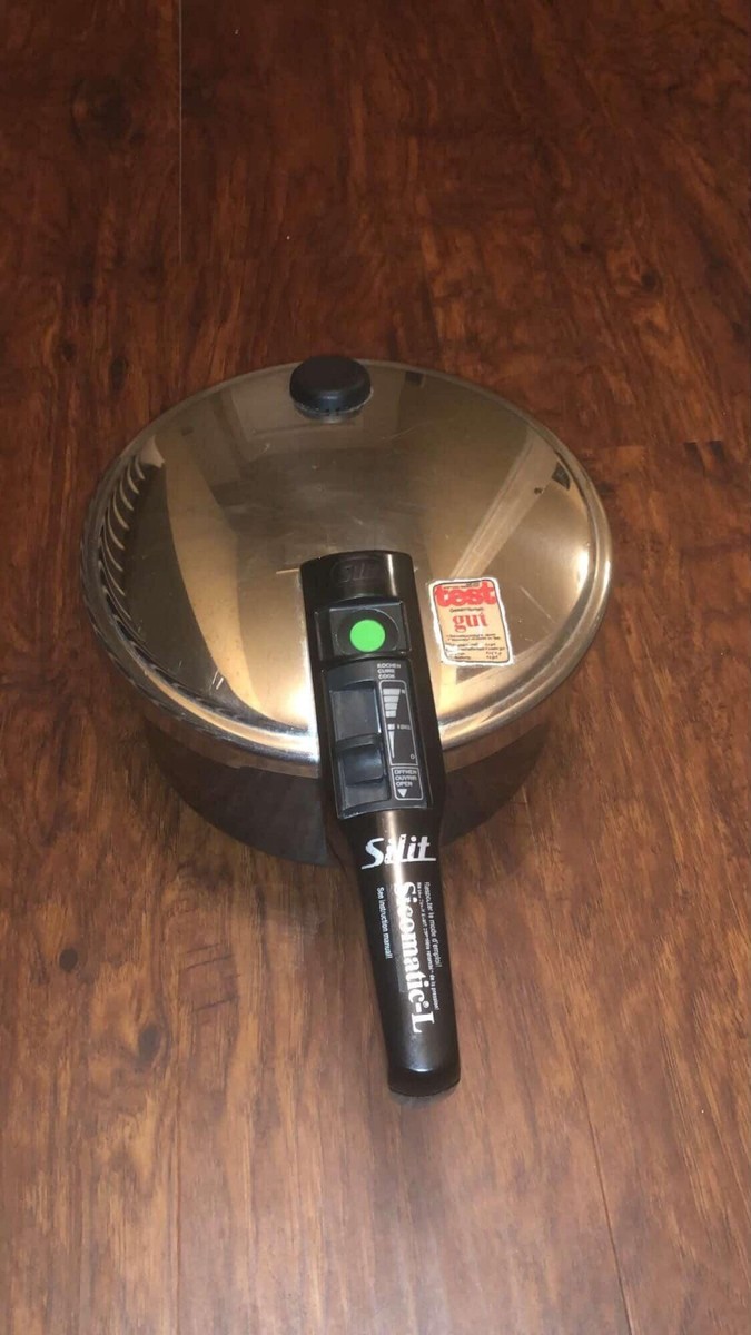 Silit Pressure Cooker Sicomatic-L 5 Qt Made in Germany Black