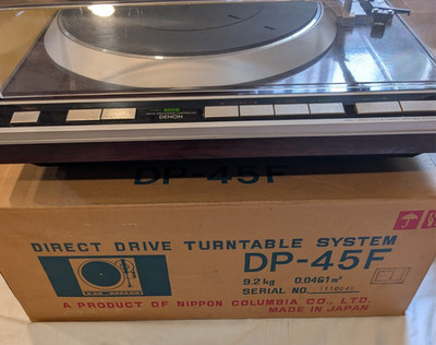 Denon DP-45F Direct Drive Fully Automatic Turntable in Box TESTED