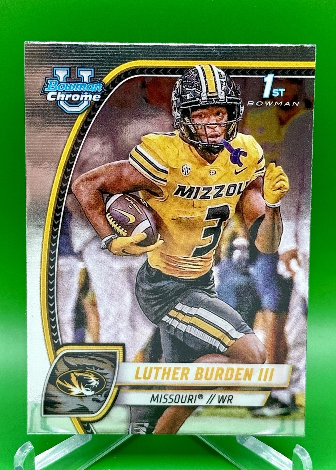 2024 Bowman U Chrome Luther Burden III #123 Mizzou Tigers Chicago Bears 