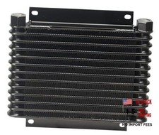 Derale 13613 Series 9000 Plate and Fin Transmission Oil Cooler - Black
