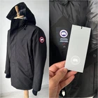 Authentic Men's Canada Goose Sanford Black Down Puffer Parka Jacket Size L,~L-XL