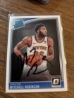 Signed On Card 2018-19  Donruss Optic Mitchell Robinson Rated Rookie 163 Knicks