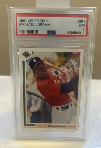 1991 Upper Deck Michael Jordan Rookie RC Baseball PSA 7 NM Centered Just Graded!
