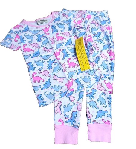 BOBBIE BROOKS GIRLS PAJAMAS SNUG FIT SIZE 4 SUMMER SPRING SHORT SLEEVE - Picture 2 of 2