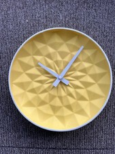 Futon Company Porcelain Yellow Wall Clock