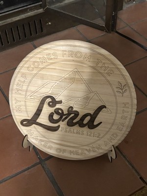 Psalm 121:2 My help comes from the Lord Christian Wall Art 10'' Rounds