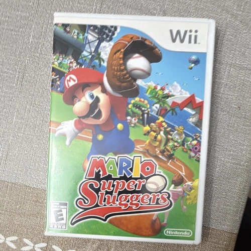 Nintendo Mario Super Sluggers Nintendo Wii Multiplayer Manual Sports Baseball