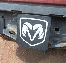Dodge Trailer Hitch Cover 2 Inch Receiver Plug Multiple Colors