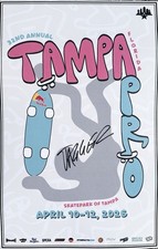 JAGGER EATON SIGNED TAMPA PRO 2026 OFFICIAL 11x17 POSTER SKATEPARK OF TAMPA B