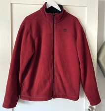Vintage Timberland Weathergear Red Fleece Jacket Boxy Oversized M L