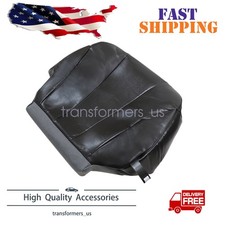 Fit For 1999-2002 Chevy Silverado Work Truck Passenger Bottom Leather Seat Cover
