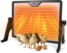 Smart 180W Chicken Coop Heater with Remote Control Low Energy Consumption, Dua