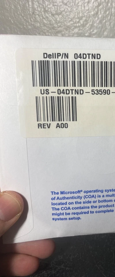 Brand New Dell Windows 7 Professional SP1 32 Bit  Reinstallation DVD, w/ Key - Image 2 of 2