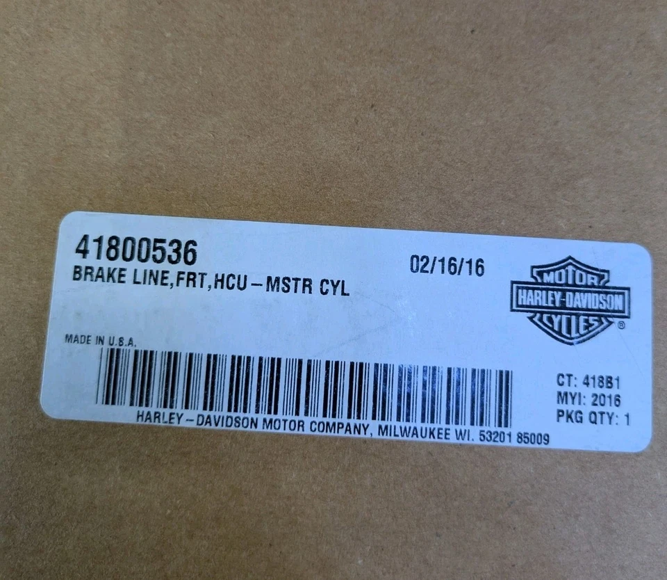 Комплект подлинных передних тормозных магистралей Harley-Davidson 2016-2017 CVO Pro Street Breakout - Изображение 3 из 4