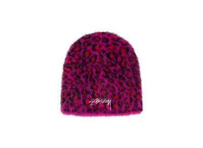 帽子 stussy SKULLCAP LEOPARD Stussy Skullcap Leopard Pink Cap Used Athletic Headwear Stylish