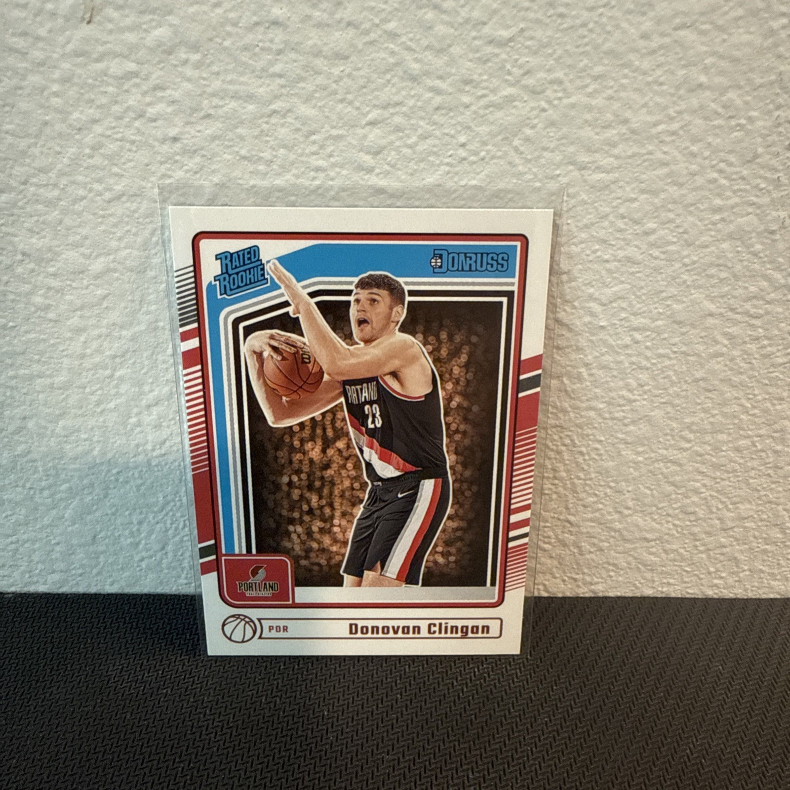 2024-25 Donruss Basketball Rated Rookie #223 Donovan Clingan, Portland Trail Bla