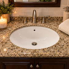 Kohler K-2211-0 Caxton White Undermount Bathroom Sink Lavatory Open Box