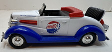 Pepsi-Cola - 1937 Chevy Car - Rumble Seat - Diecast Coin Bank W/Key Advertising