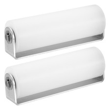 2Pcs Slide Gate Guide Roller 6" Nylon Sliding Gate Guider 1.89" Dia White 
