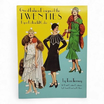 VTG Great Fashion Designs of the Twenties Paper Dolls Tom Tierney 1983 Dover NEW