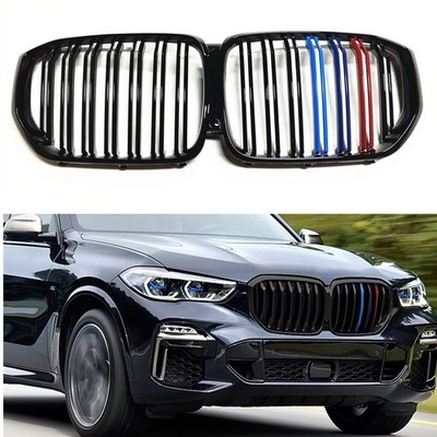 Performance Front Kidney Grille Tri M Color Insert Black For BMW G05 X5 2019-22
