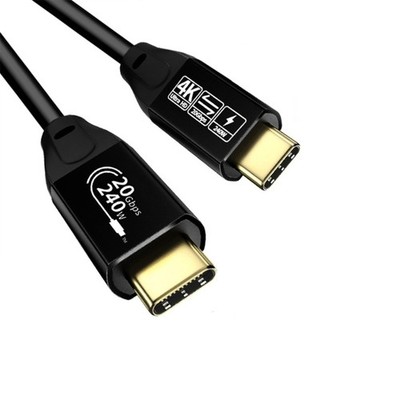 USB C 3.2 Gen2 Cable 20Gbps Fast Speed Data And 240W Charging Efficient 4K Video